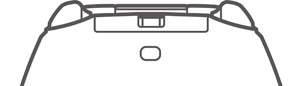 Image showing the back of the controller where the USB cable plugs in